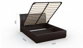 Кровать 160 с подъемным механизмом «Токио» Венге