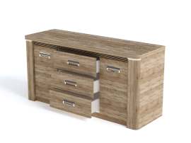 Комод «Магнолия» Дуб бардолино, глубина 51,6 см