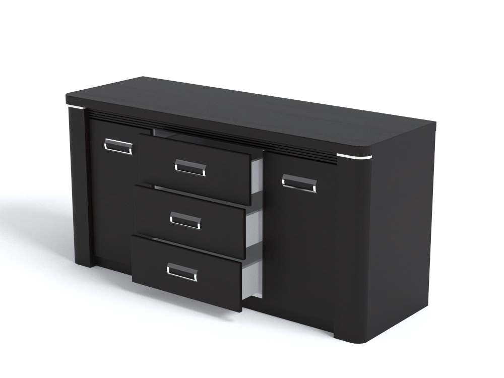 Комод «Магнолия» венге, глубина 51,6 см