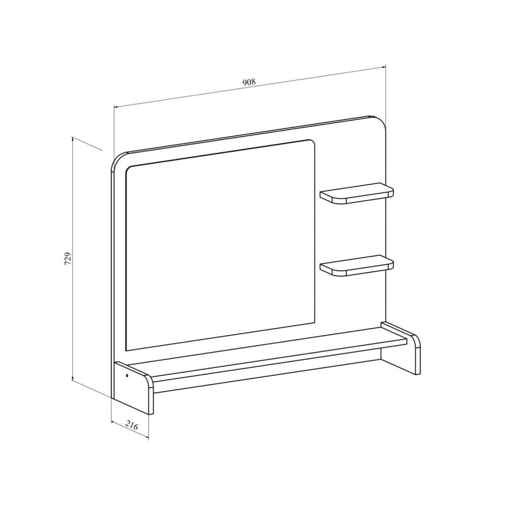 Полка «Эконом-стандарт» ТН-03 Сосна винтер