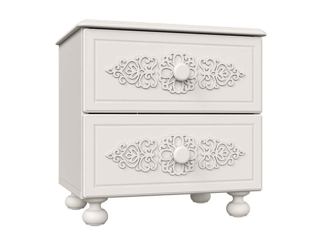 Тумба прикроватная АС-4 Белое дерево. Размер 45х45х35 см