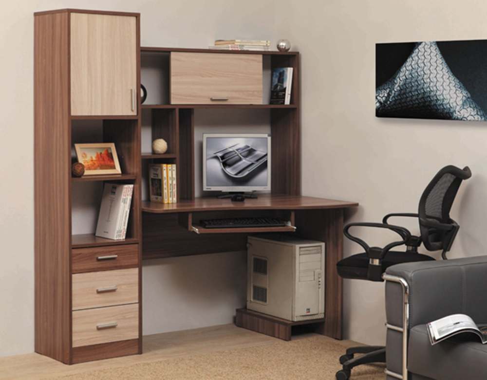 Стол компьютерный «Уран» ПКС-10 Ясень шимо