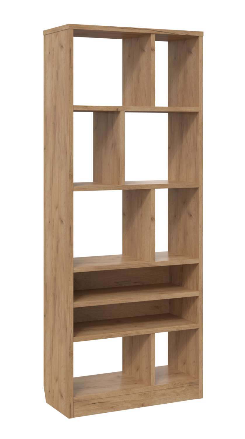 Стеллаж «Виктория» ВИ-3 дуб крафт золотой, ширина 80 см