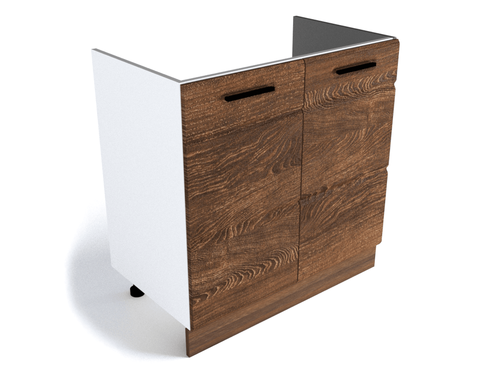 Кухонный шкаф напольный «Канзас» СМ-80 под мойку 2-х дверный