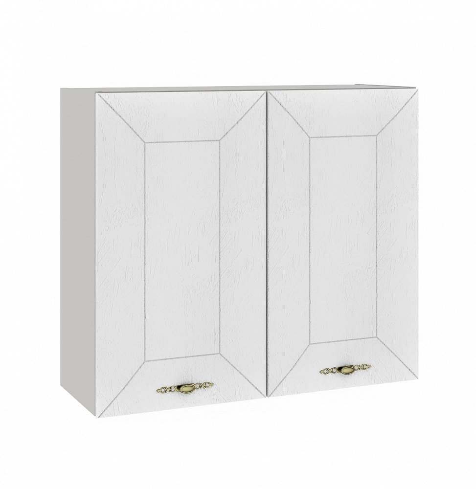 Шкаф навесной с 2 дверьми «Винтаж» 800 Белый лофт