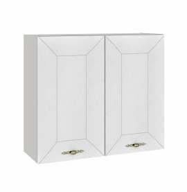 Шкаф навесной с 2 дверьми «Винтаж» 800 Белый лофт