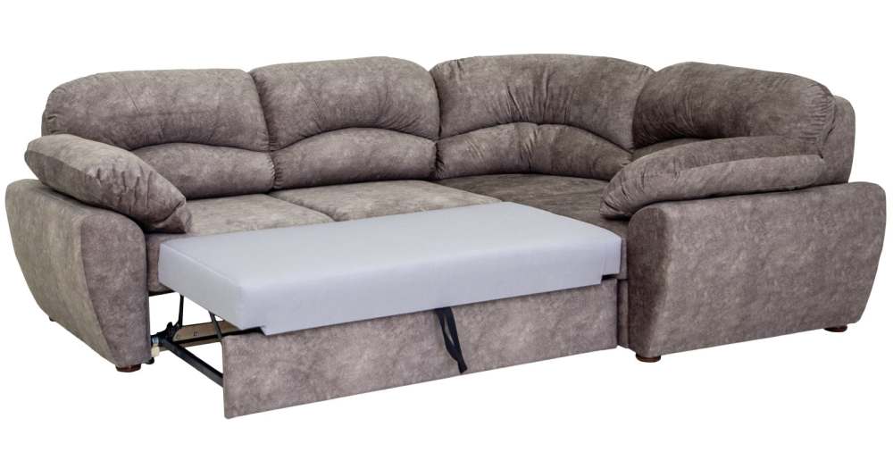 Диван угловой «Фламенко» Кортекс ява серо-коричневый