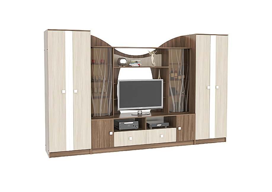 Гостиная «14» Ясень шимо темный/Ясень шимо светлый