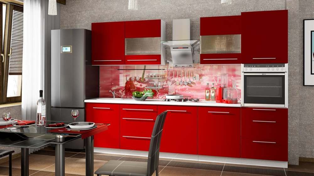 Модульная кухня «Ассорти» Вишня вариант 14