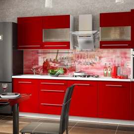 Модульная кухня «Ассорти» Вишня вариант 14