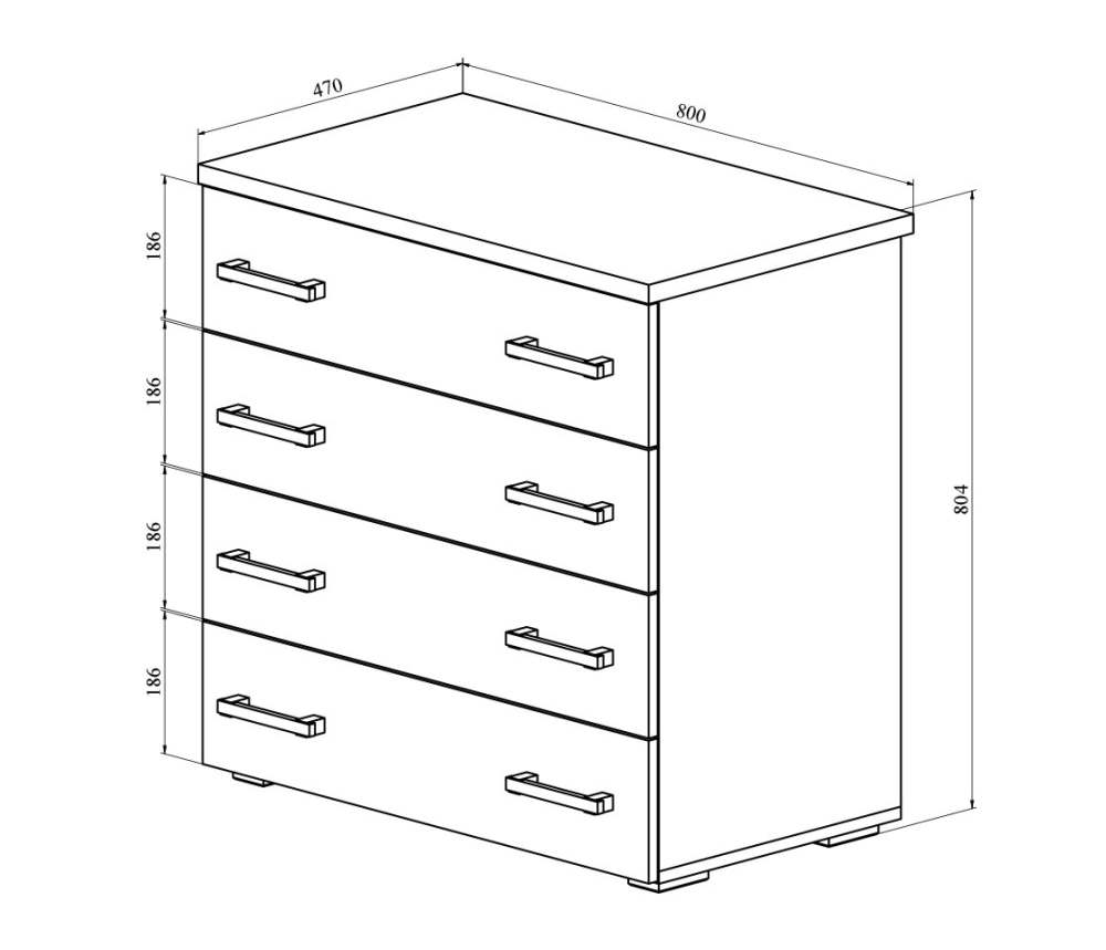 Комод «Виктория» ВИ-71 Северное дерево светлое