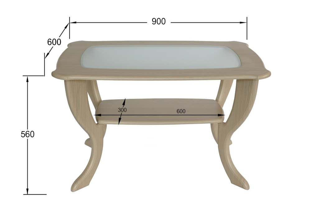 Стол журнальный «Маэстро» СЖС-01 Дуб