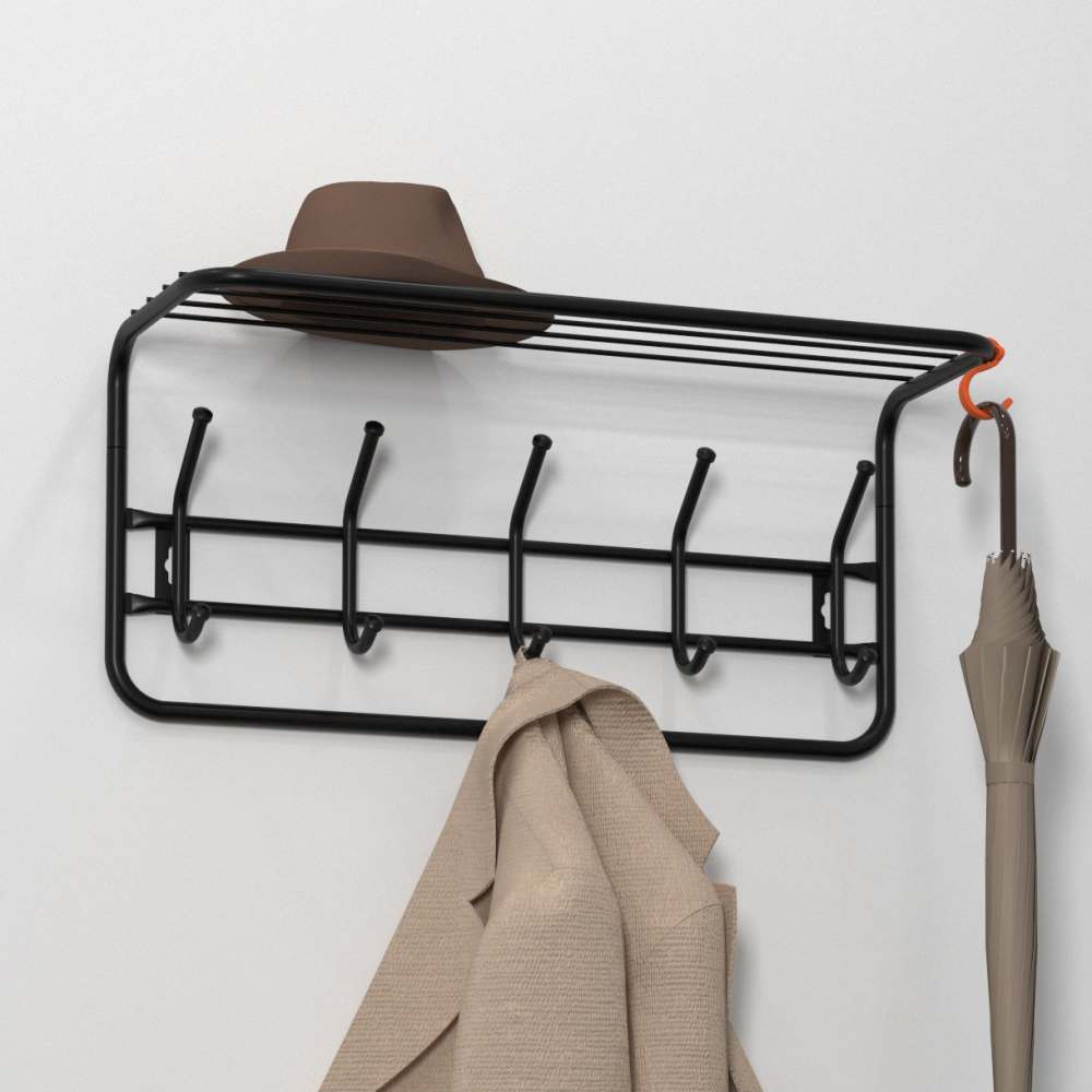 Вешалка с полкой 60 Черный