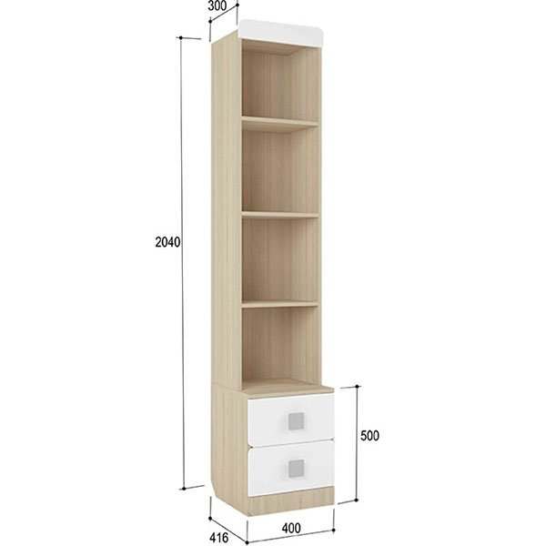 Стеллаж «Стиль» 5.2, ширина 40 см