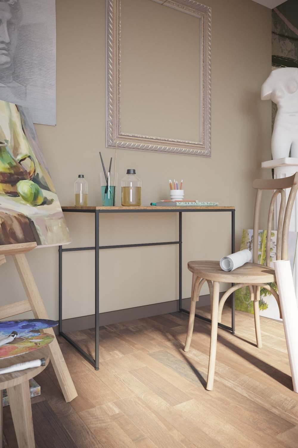 Письменный стол «Компакт» МДФ Дуб американский 