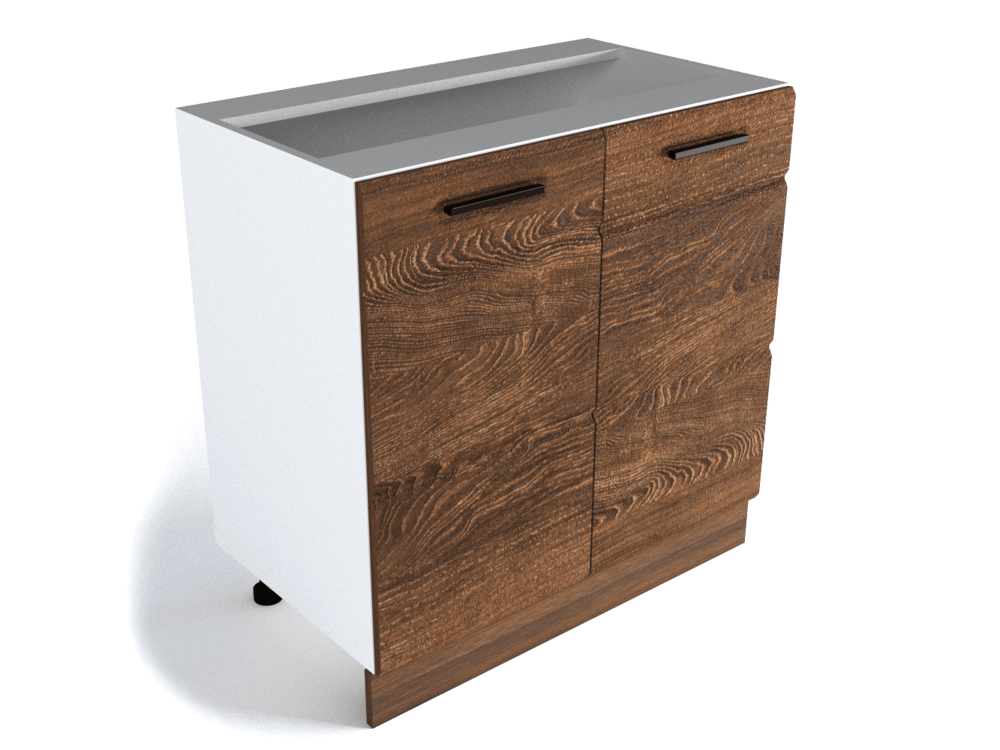 Кухонный шкаф напольный «Канзас» С-80 рабочий 2-х дверный