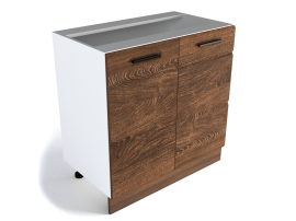 Кухонный шкаф напольный «Канзас» С-80 рабочий 2-х дверный