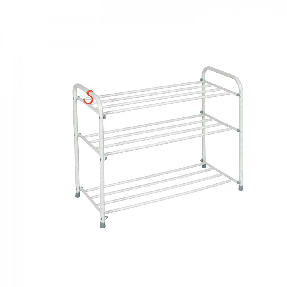Подставка для обуви 3-х полочная 60 Белое серебро