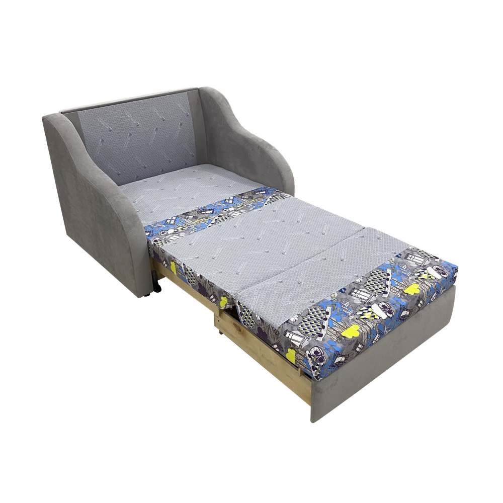 Детский диван «Юниор 1.1» Филин деним/Витал дав спальное место