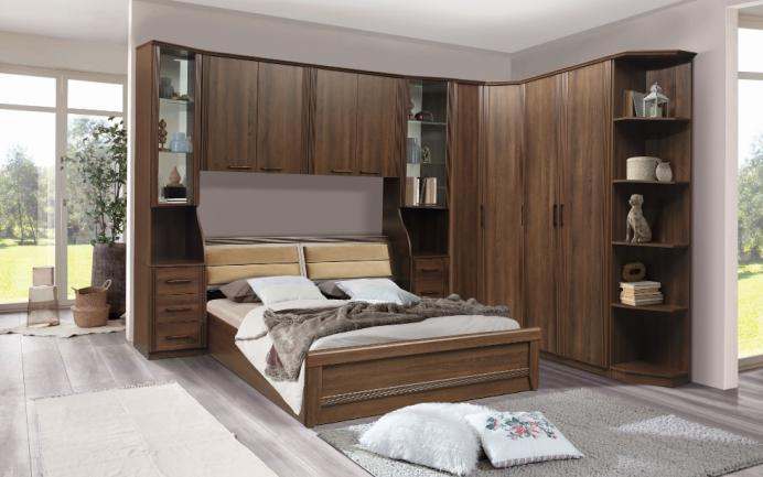 Спальня модульная «Орхидея» Дуб кальяри/дуб кальяри патина