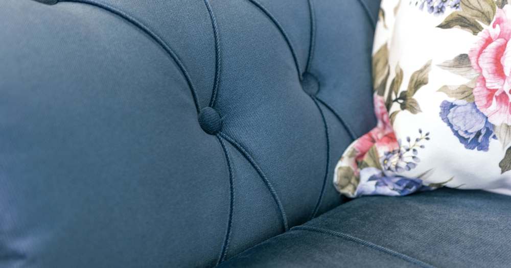 Диван 964 Лекко океан полуночно-синий, спальное место 195x131 см