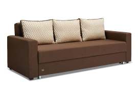 Диван «Атланта» Tesla Chocolate, 220х97х80 см, ппу