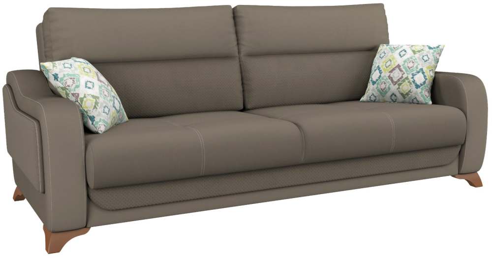 Диван Луна перламутрово-коричневый, спальное место 195x131 см