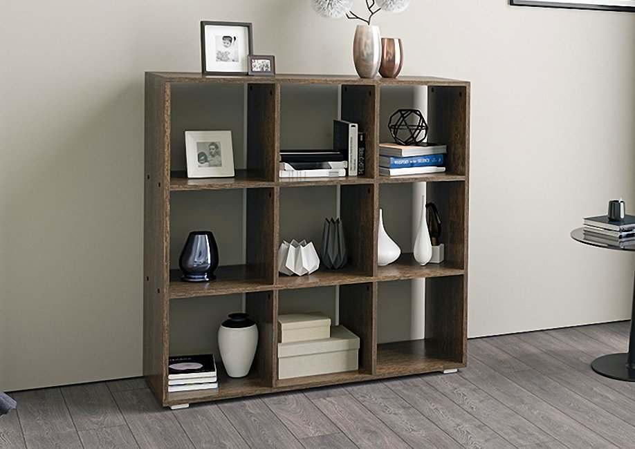 Стеллаж  «5» Ясень шимо темный, ширина 105 см