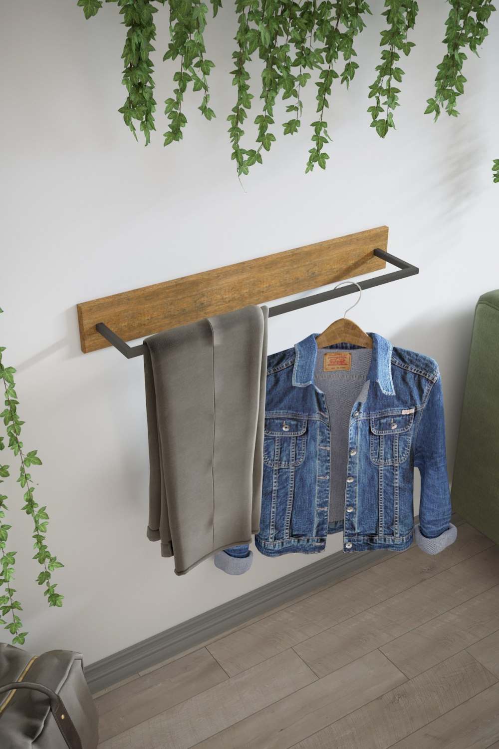 Вешалка настенная 75 «Лори M» Дуб американский 