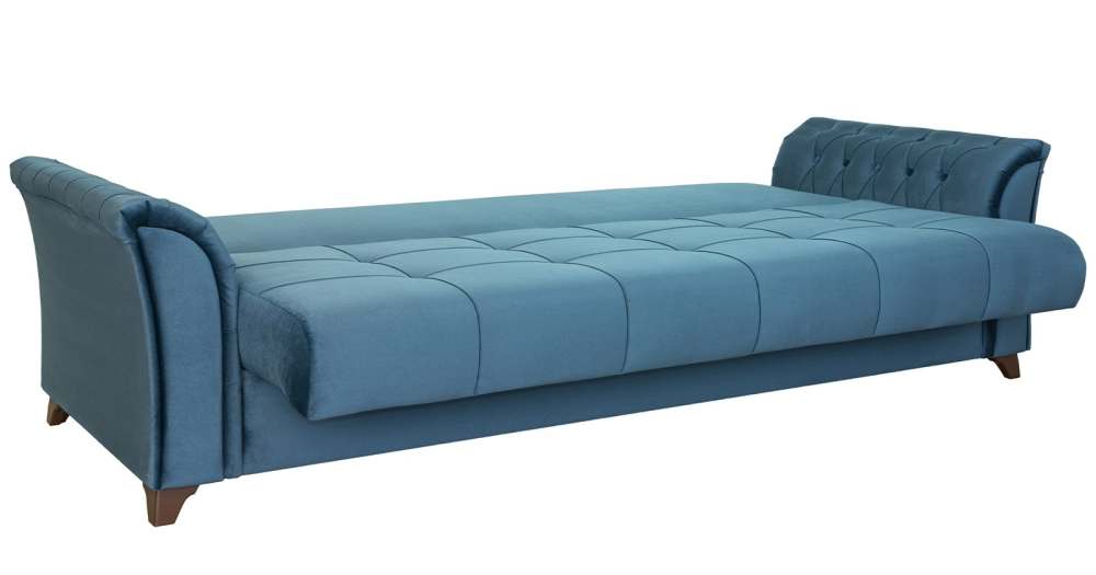 Диван 964 Лекко океан полуночно-синий, спальное место 195x131 см