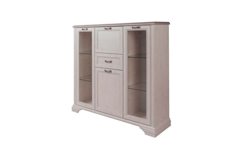 Шкаф-витрина «Монако» 2V2D1S, глубина 38 см