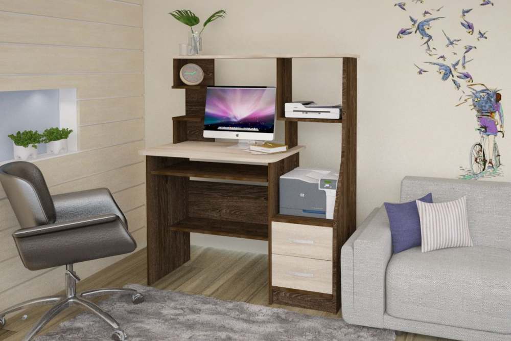 Компьютерный стол «СК-22», высота - 127 см, глубина - 50 см, ширина - 10 см