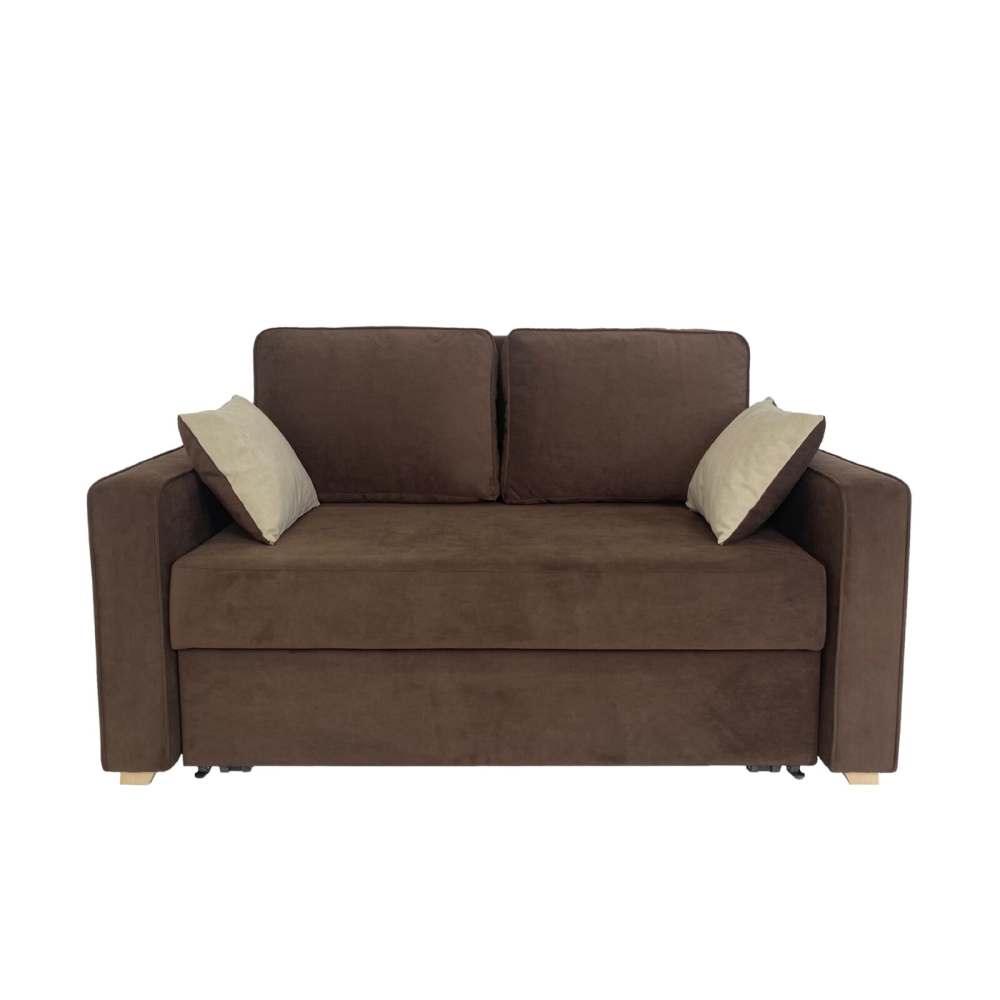 Прямой диван «Чарли» Ультра шоколад/Ультра сэнд