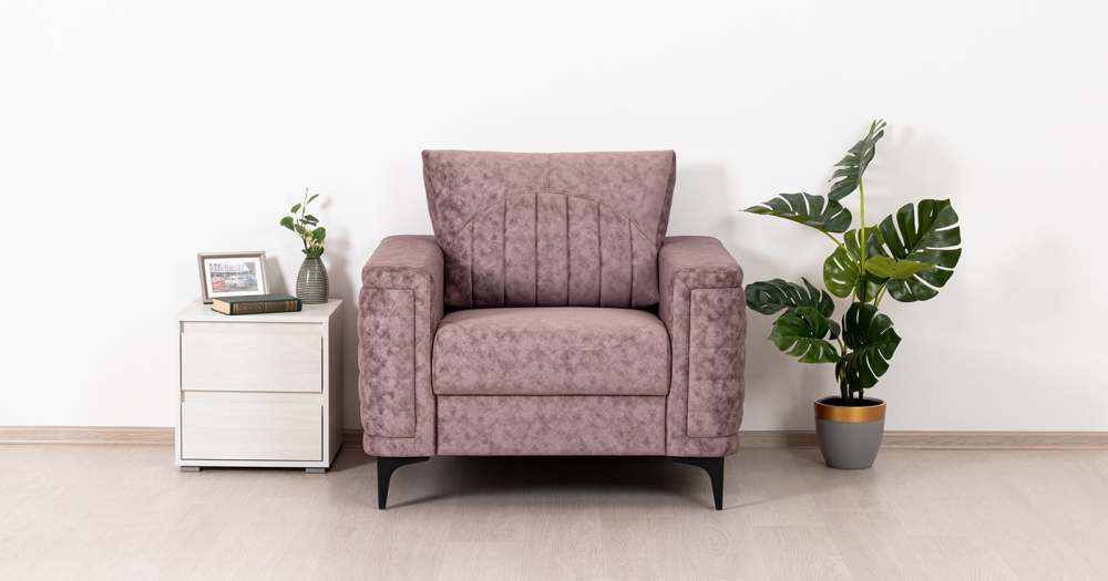 Кресло «Руди» ТК 462 Аляска Димроуз (сиреневый)