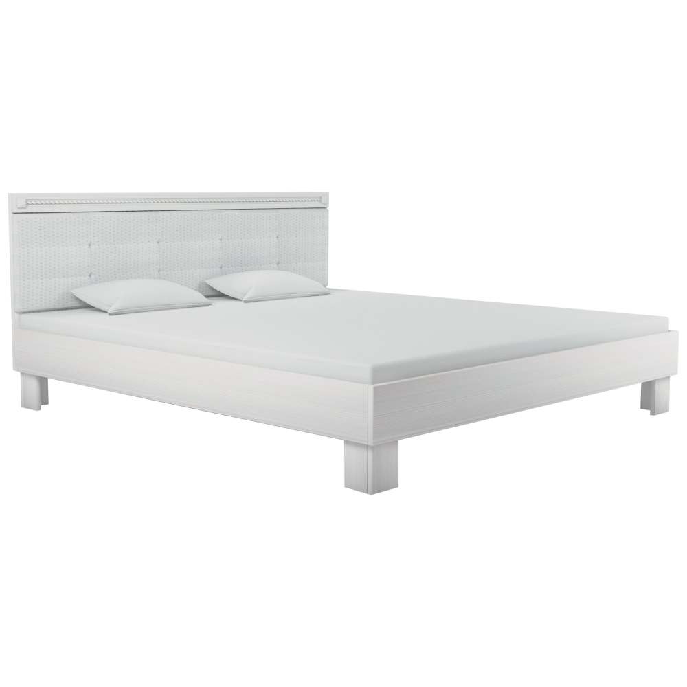 Кровать «Азалия» 18М, размер спального места 180х200 см Бодега белый