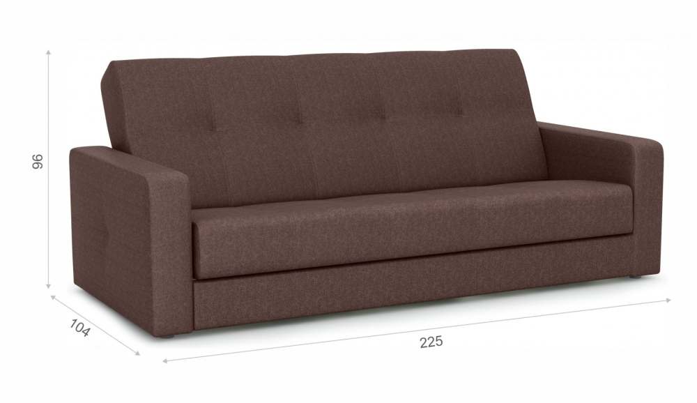 Диван прямой «Твист» Savana chocolate