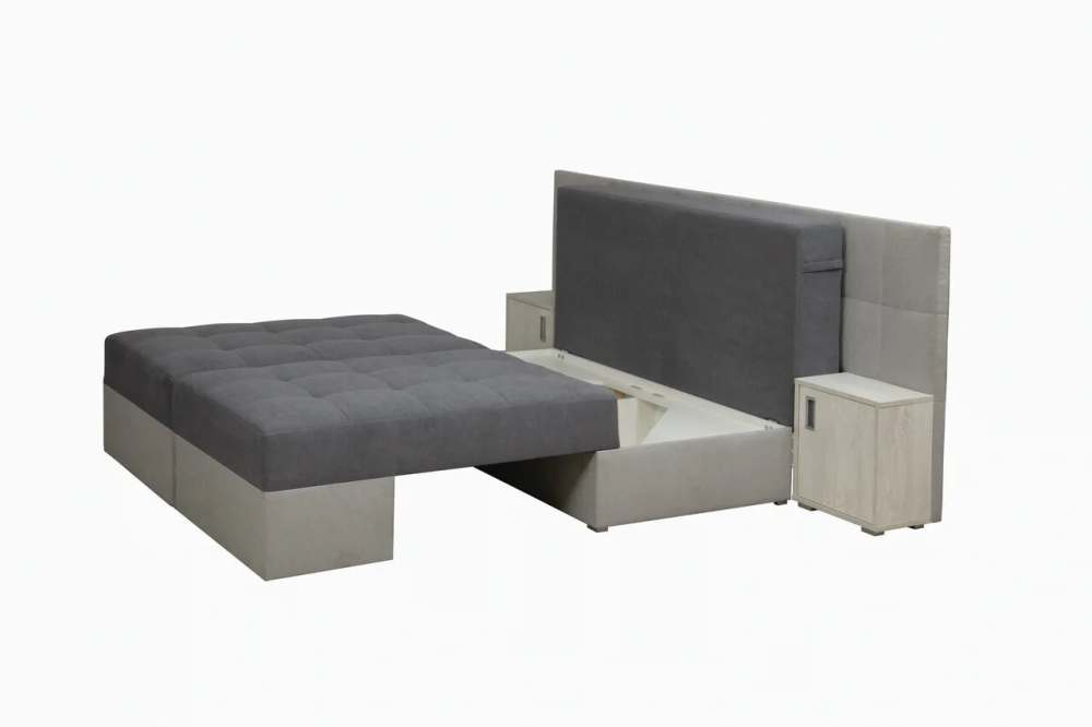 Диван «Даллас» обивка велюр прага дым/велюр прага туман/