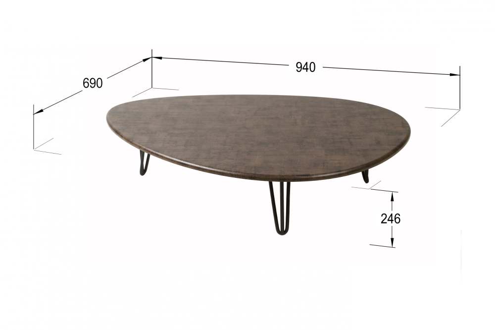 Стол журнальный «Дадли» браун