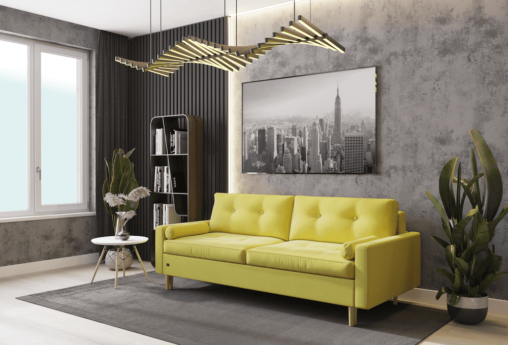 Диван-кровать «Скандинавия» Bergen mustard