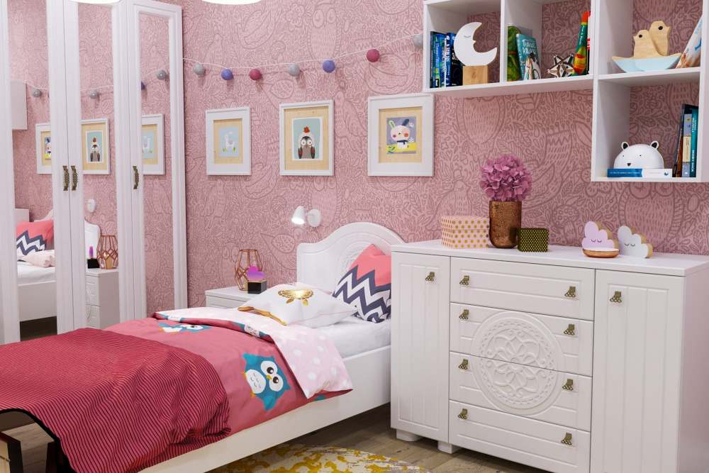 Полка навесная «Монблан» МБ-80 белое дерево