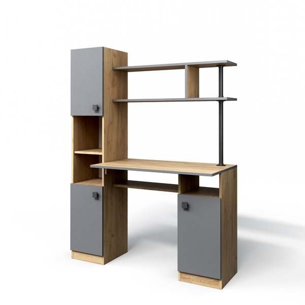 Компьютерный стол «СК-7» Дуб крафт золотой/Графит