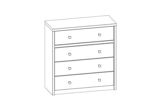 Комод «Дизель» 4S/D3