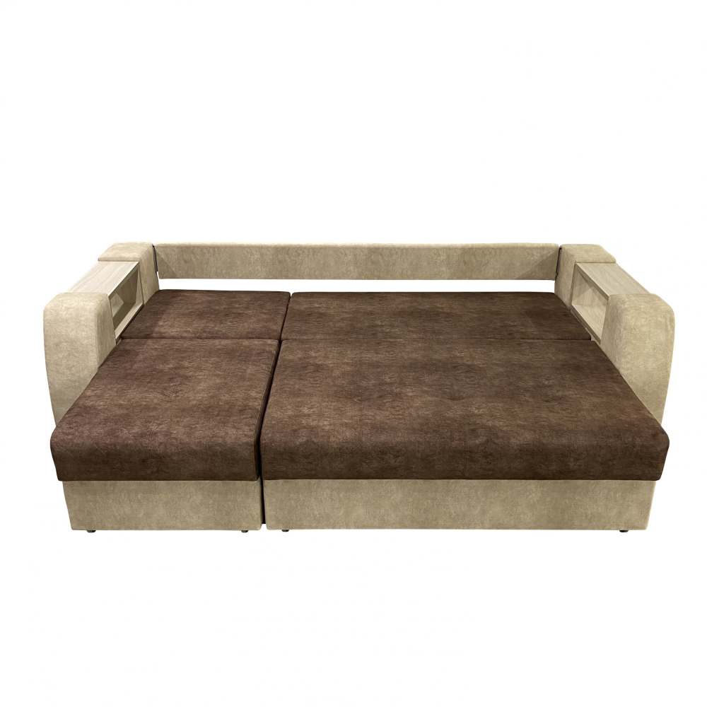 Диван Эмилия дарк браун/милк, размер: 242x100x92 см