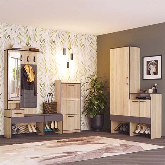 Модульная прихожая «Эльза» Дуб сонома