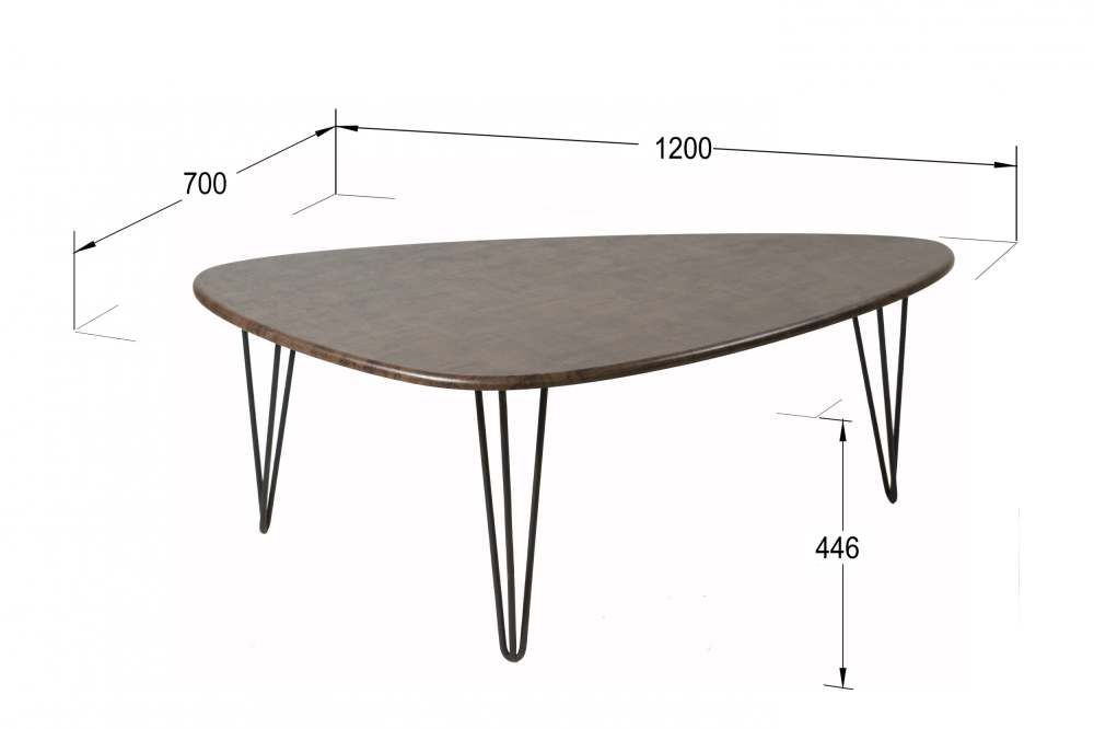 Стол журнальный «Престон» браун