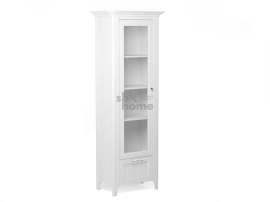 Шкаф-пенал со стеклом «Клер» Сосна Андерсен 74х205х45 см