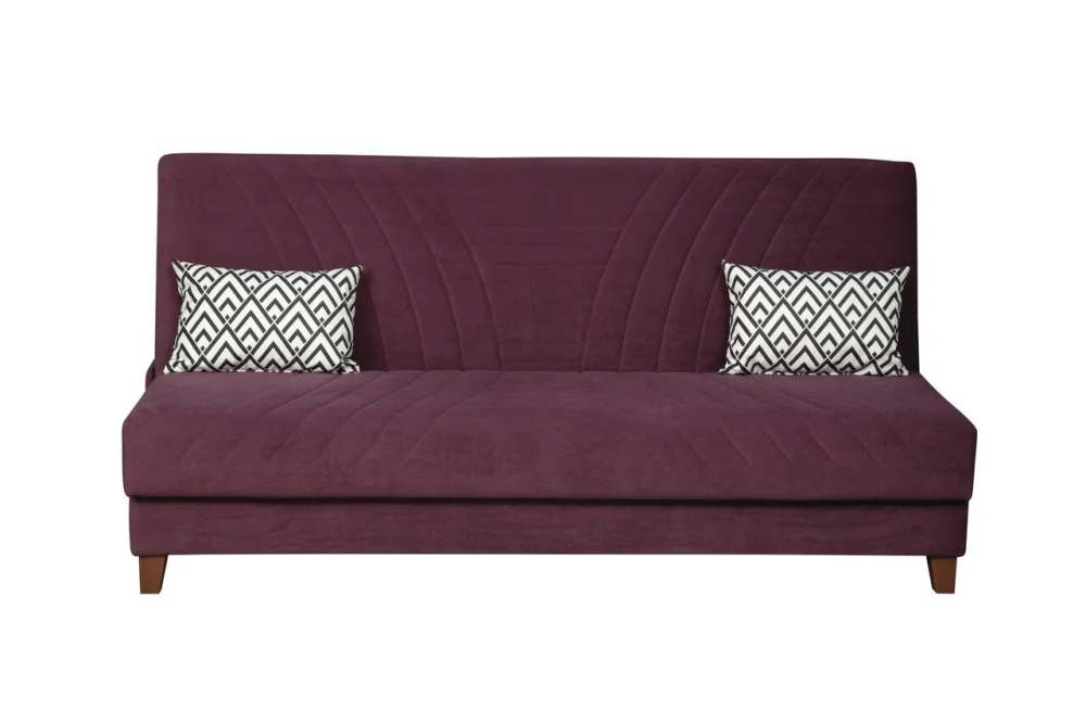 Диван-кровать «Бэлла» Велюр катания плюм/микровелюр геометрия 1