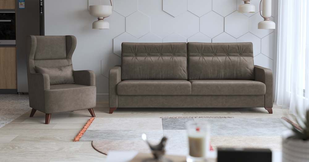 Диван-кровать «Ральф» и кресло «Меланж»