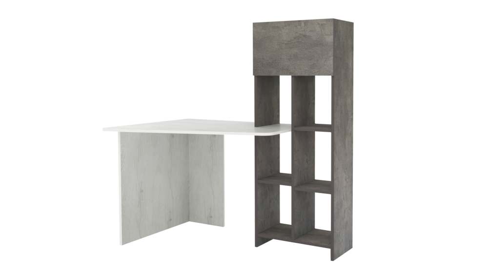 Стол компьютерный «СК-6» Камень темный/Дуб Эльза