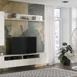 Комплект для гостиной «Соло-16» Дуб Крафт белый/Дуб Крафт белый